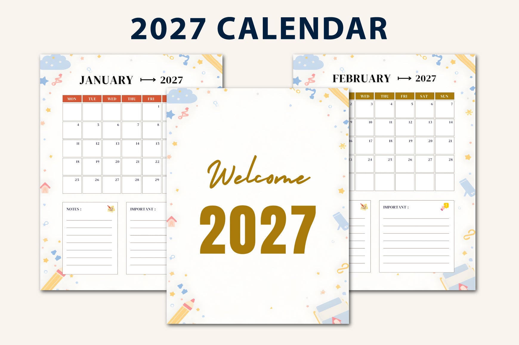 School Year Kids Planner
