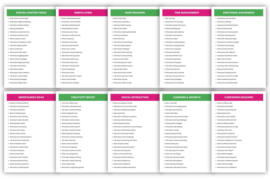 Blog Post Ideas and Prompts