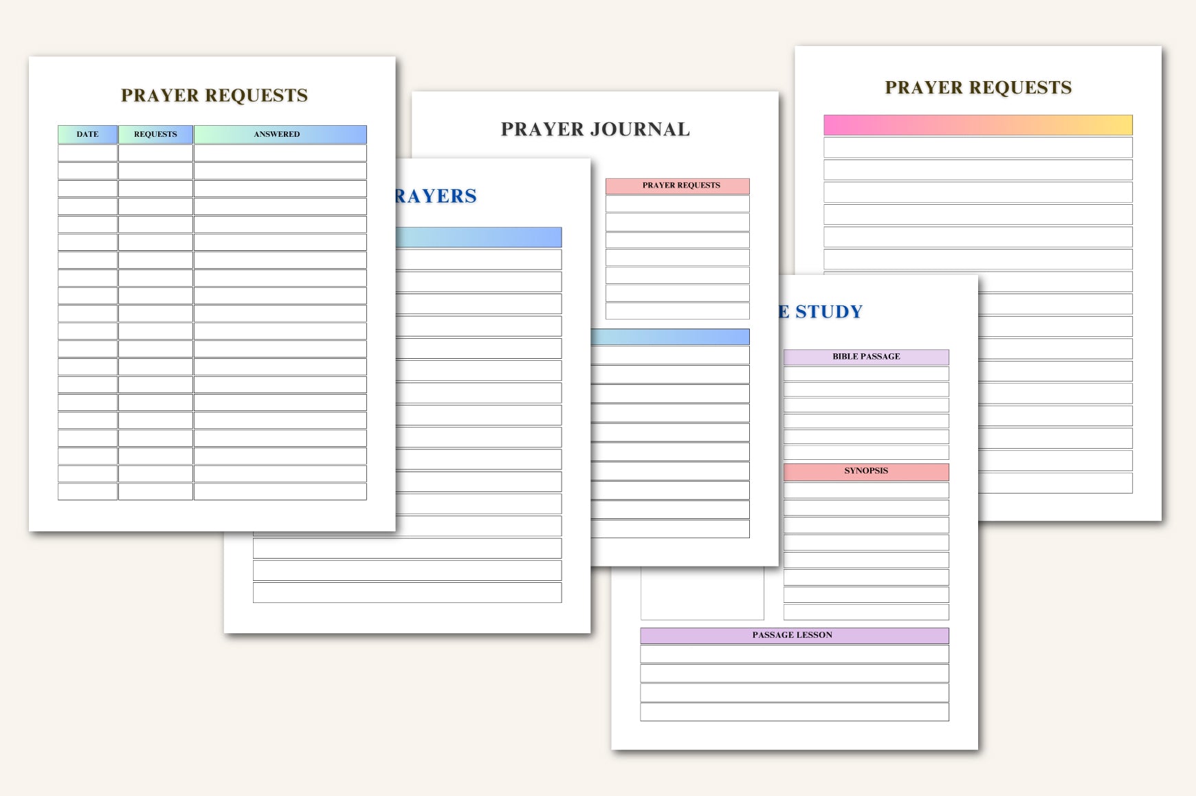 Faith Bible Reflection Journal