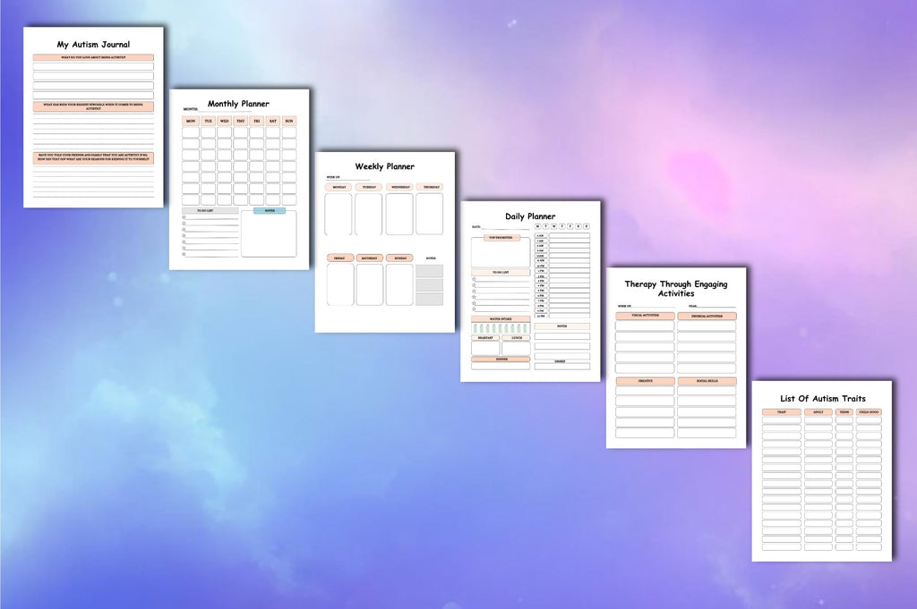 Autism Planner Guide Goal Planning Pages