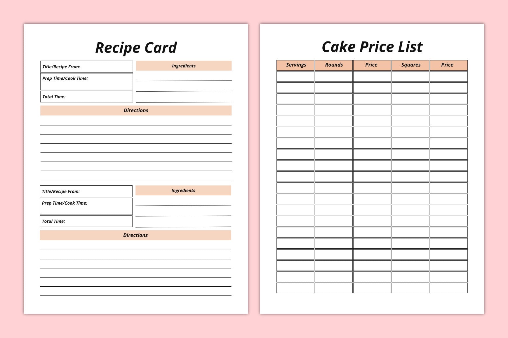 Bakery Business Planner