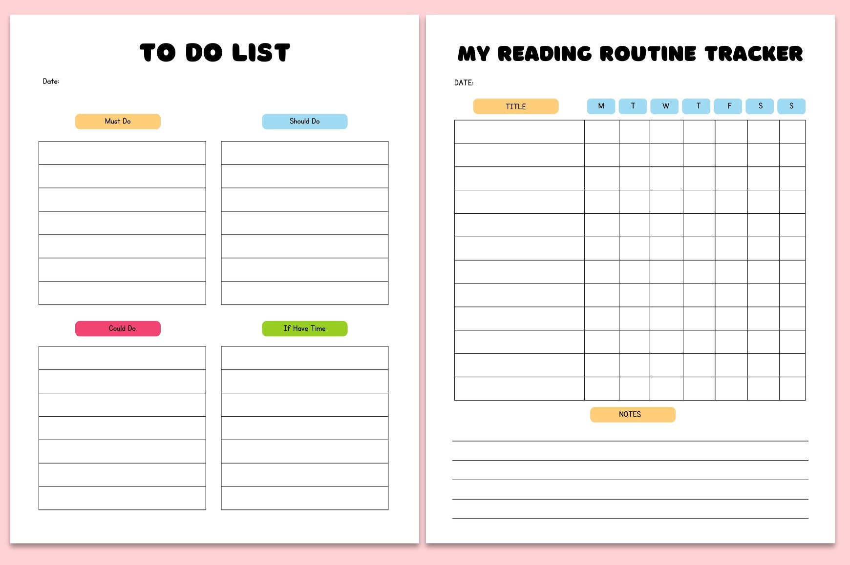 Back to School Planner