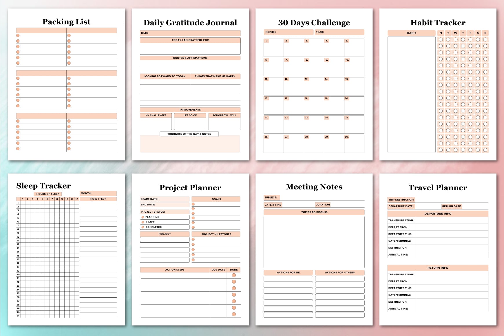 Aesthetic Planner