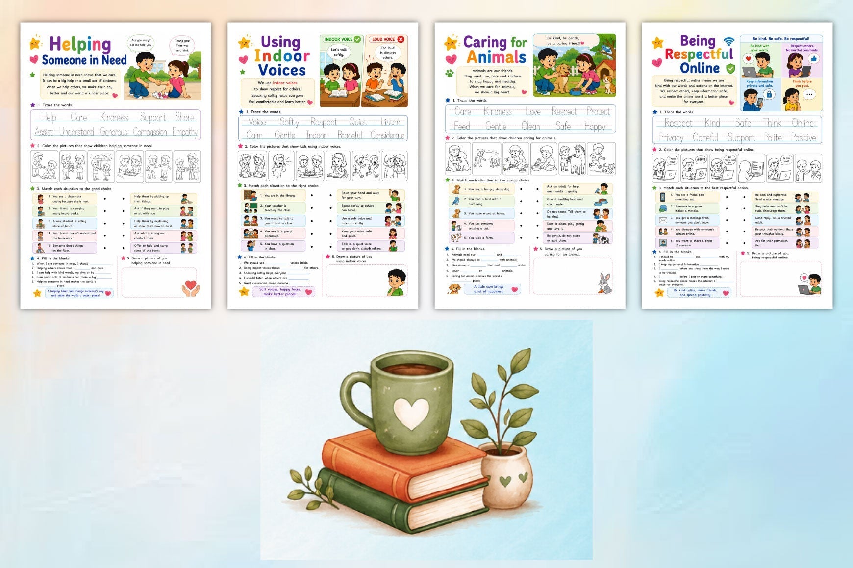 Kind Manners Activity For Kids Book
