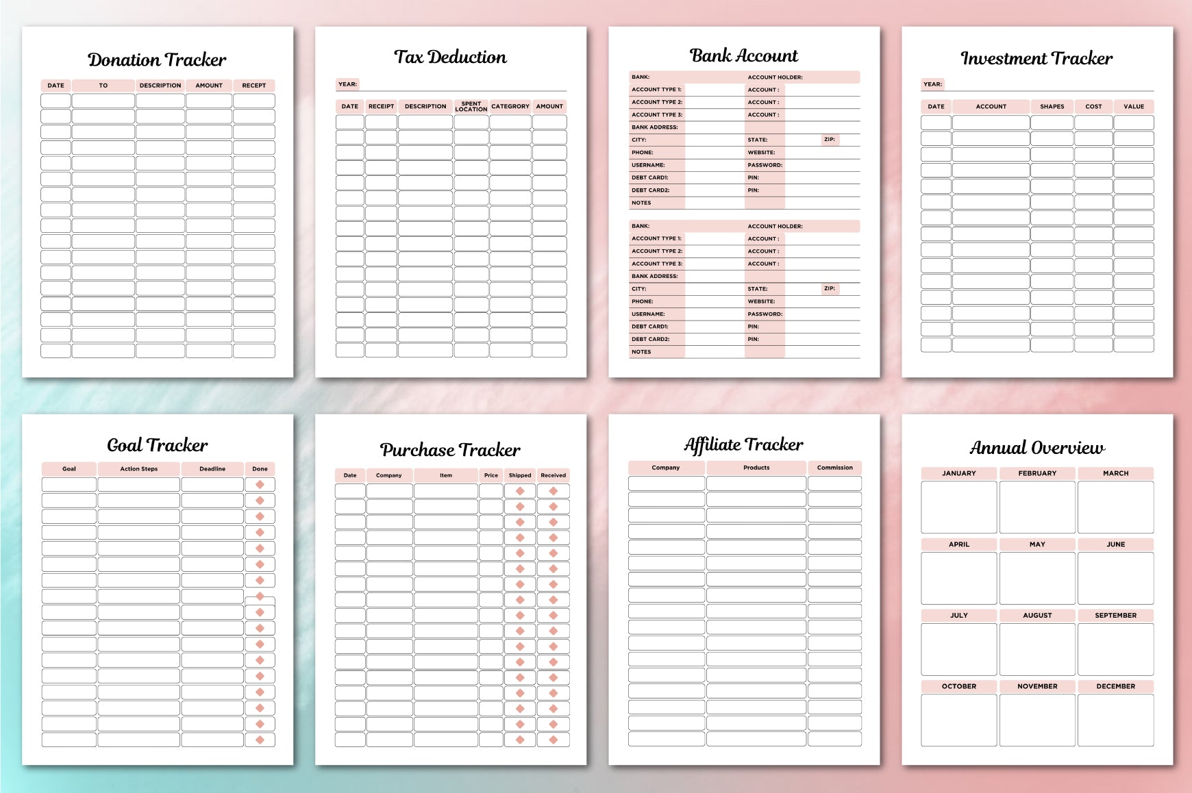 Tumbler Business Planner