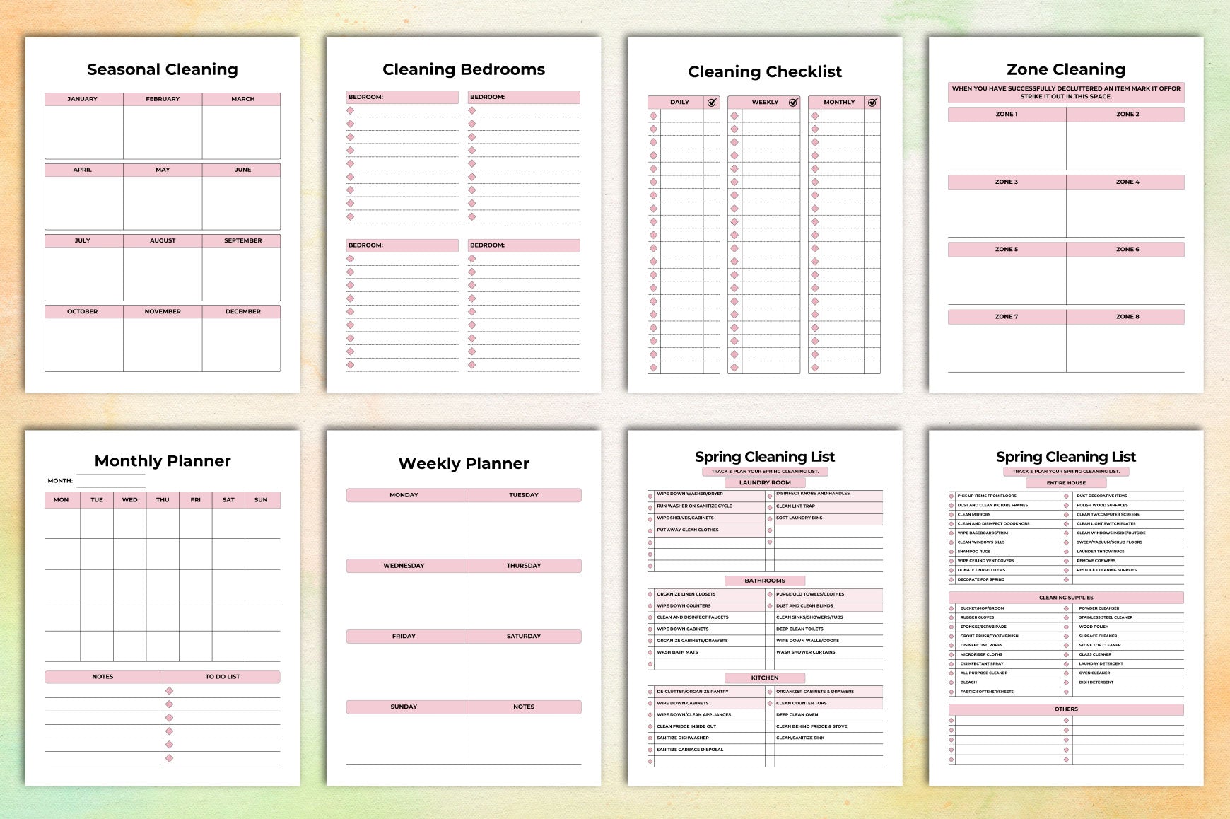 Cleaning Planner Guide