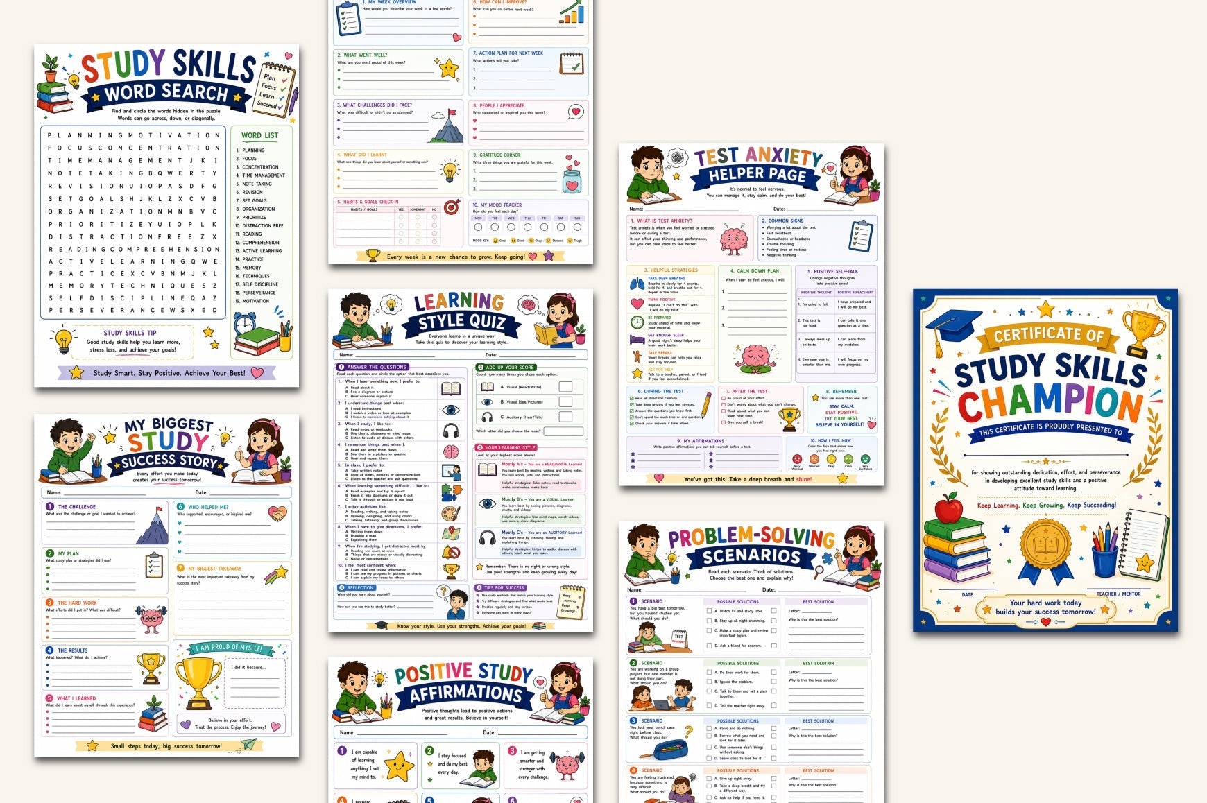 Study Skills For Kid Workbook