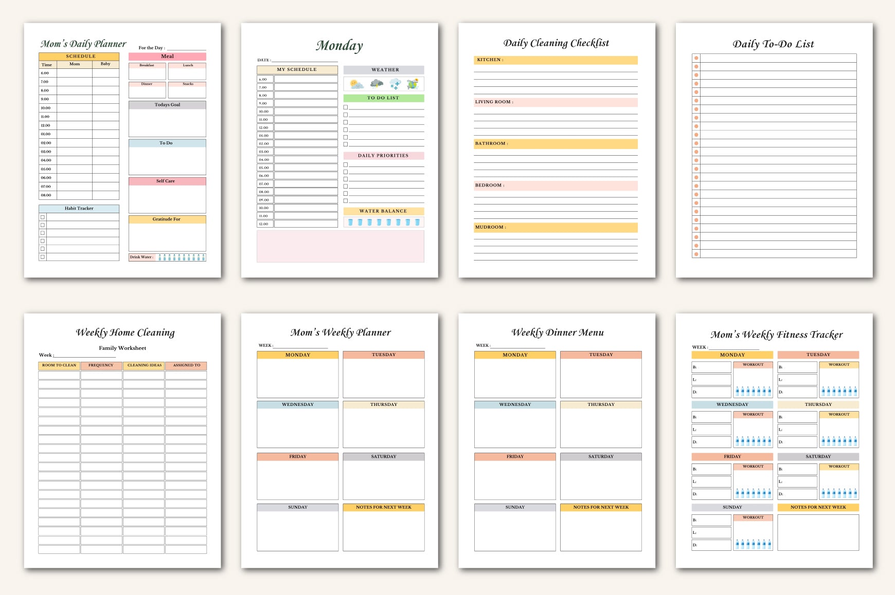Busy Mom Planner