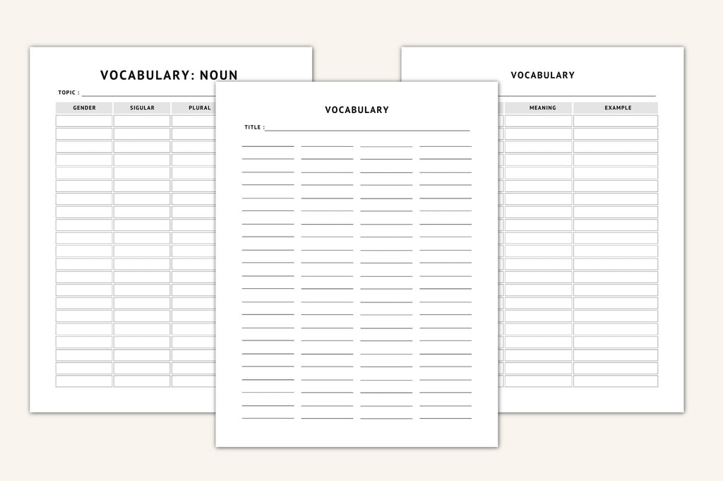 Language Learning Planner