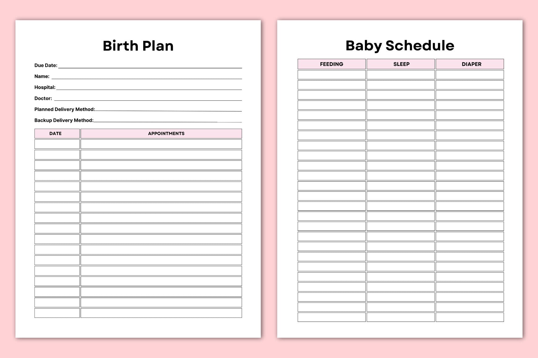 Mom Child Planner
