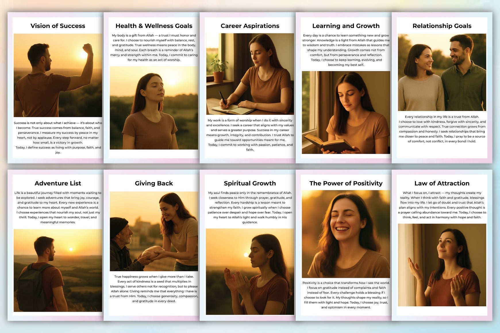 Vision Board Guidebook Planner