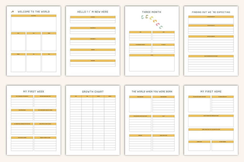 Baby Milestone Journal