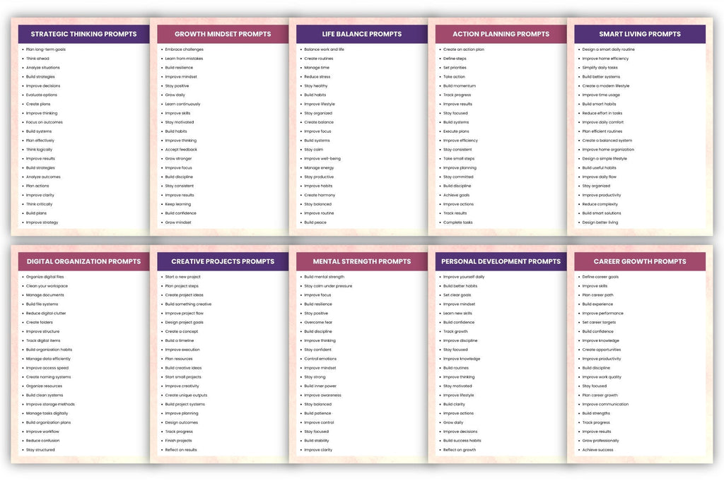 1000+ Modern Prompts