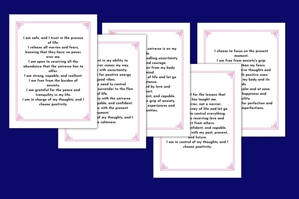 Anxiety Solution Affirmations Planner