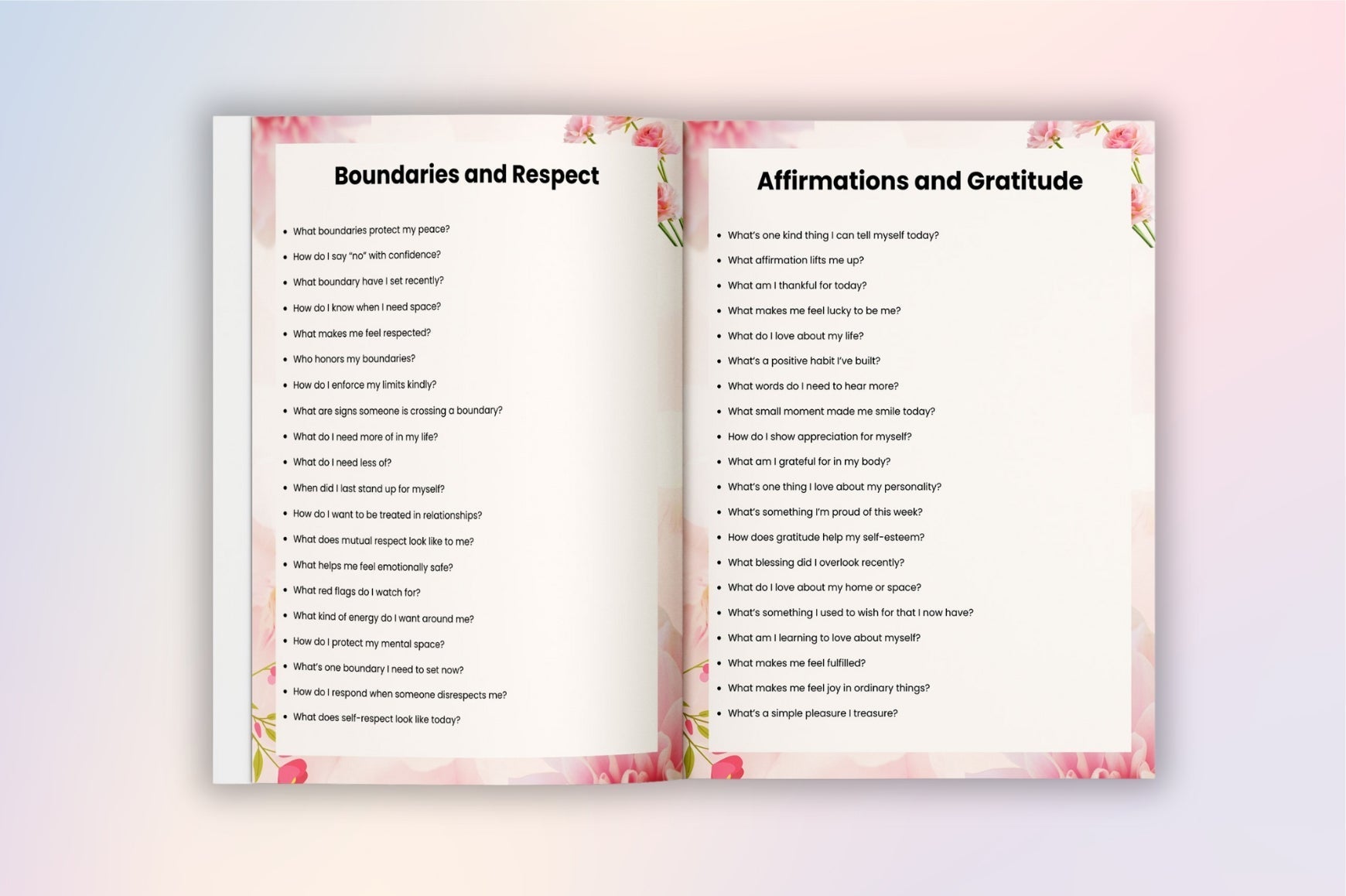 Self Esteem Workbook for Women