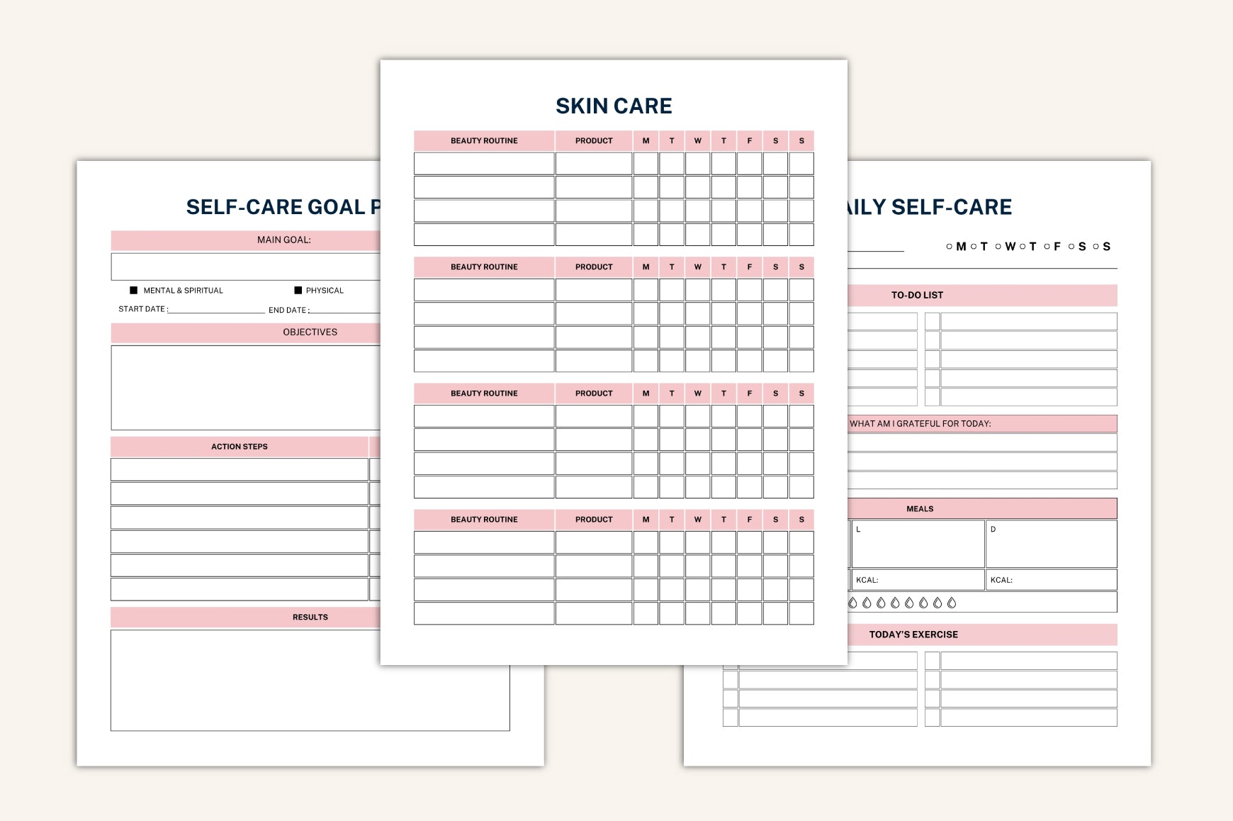 ADHD Adult Planner Productivity Pages