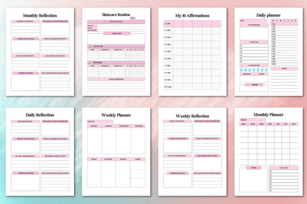 Self Confidence Planner