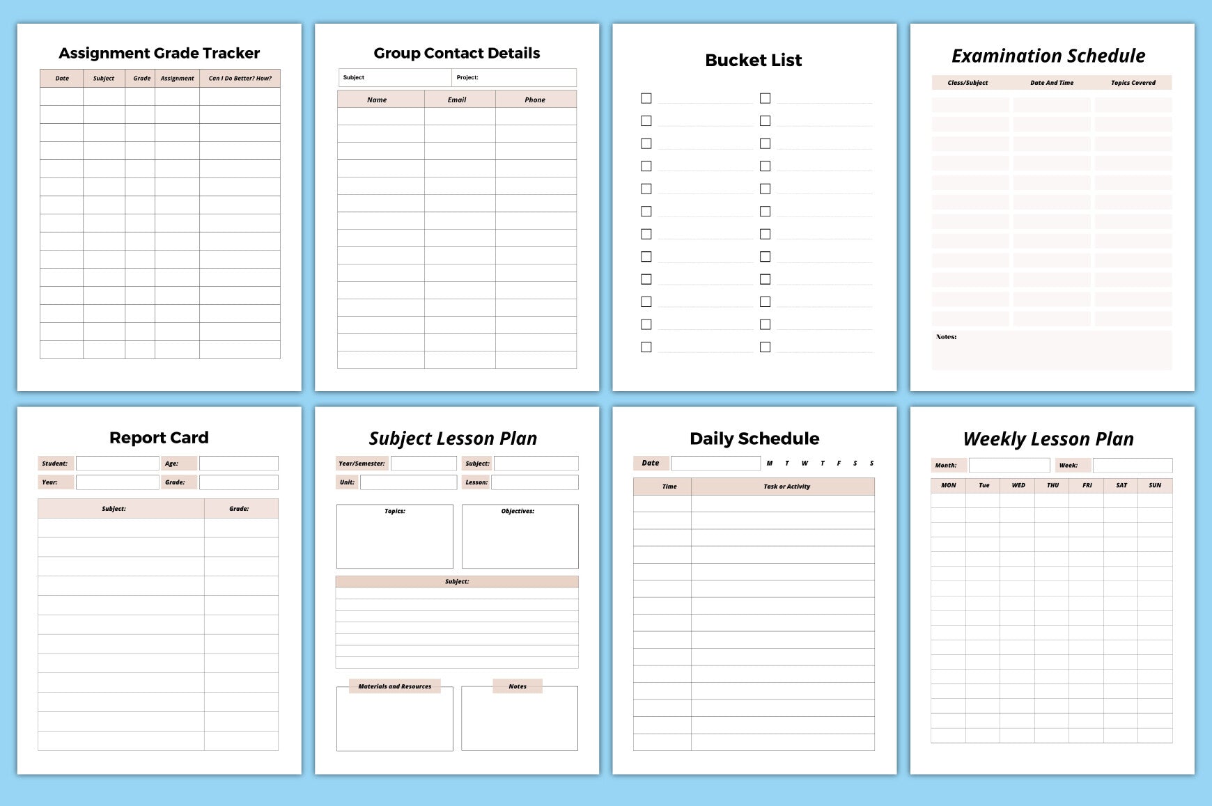 Nursing Student Planner