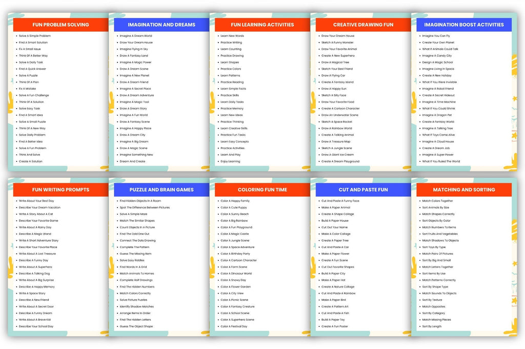 Kids Activity Prompts