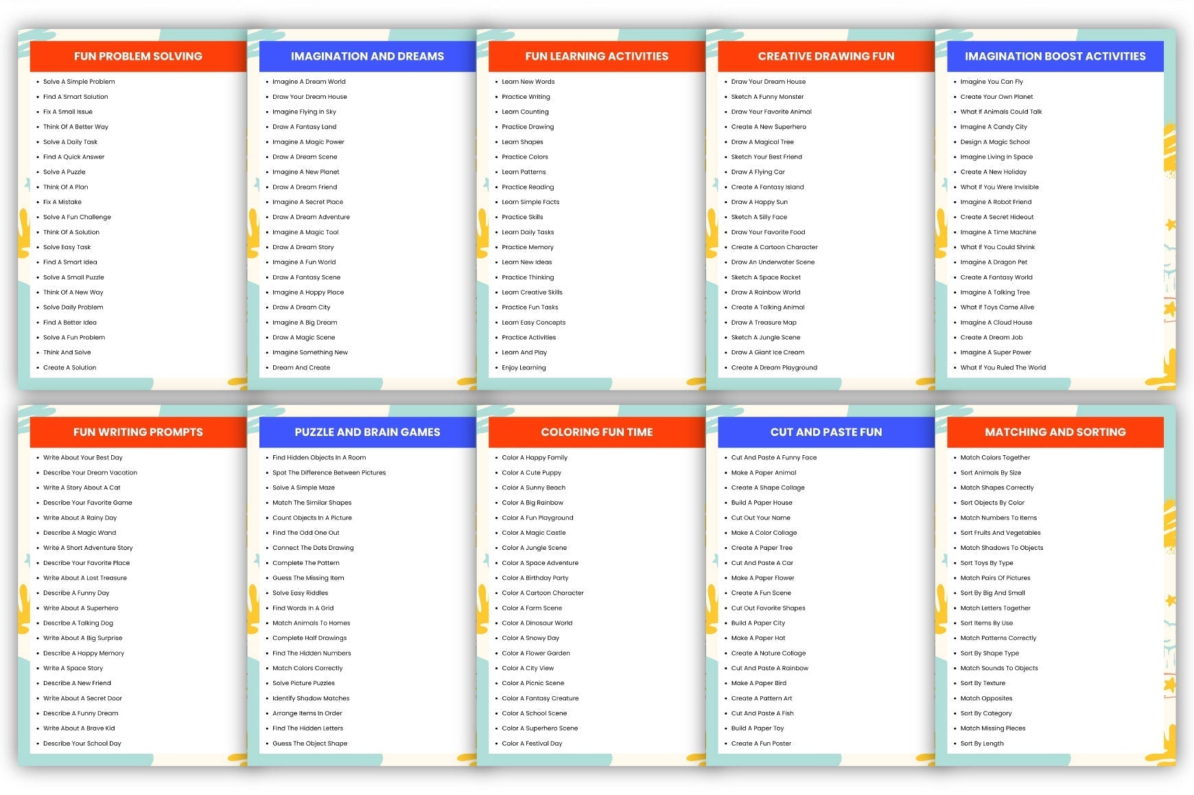 Kids Activity Prompts
