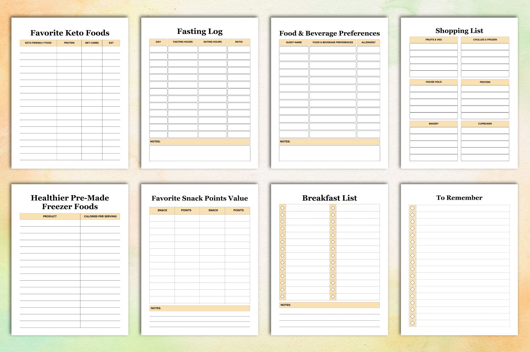 My Food Planner