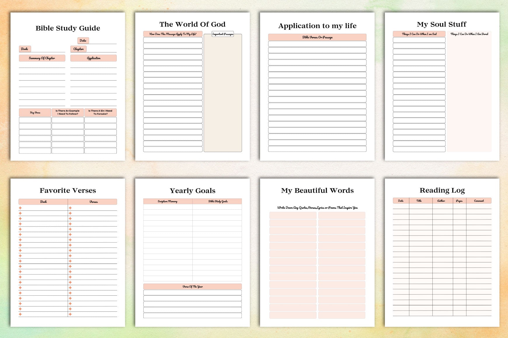 Bible Study Journal