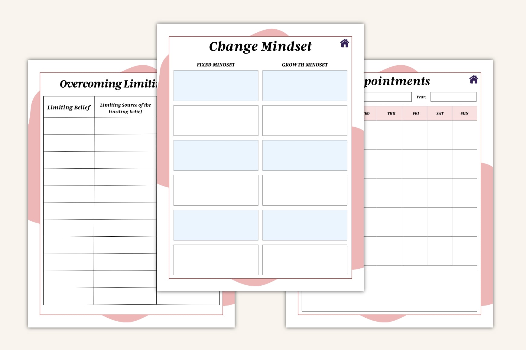 ADHD Brain Dump Planner Printable Workbook