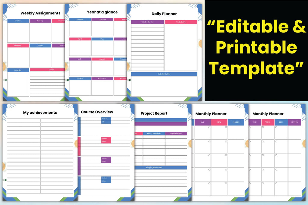 Student Success Method Planner