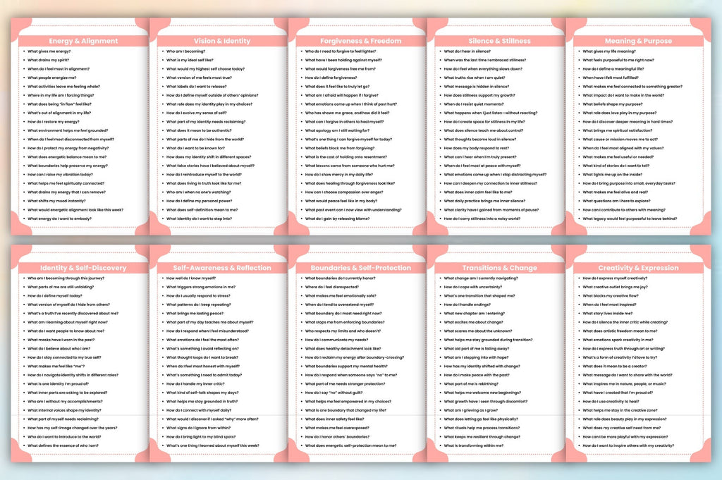 Self Reflection Prompts for Personal Growth