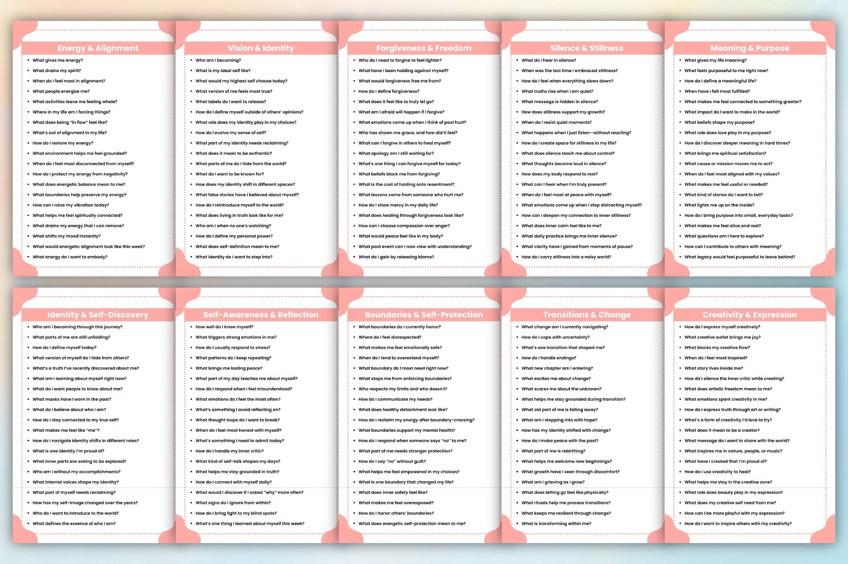 Self Reflection Prompts for Personal Growth