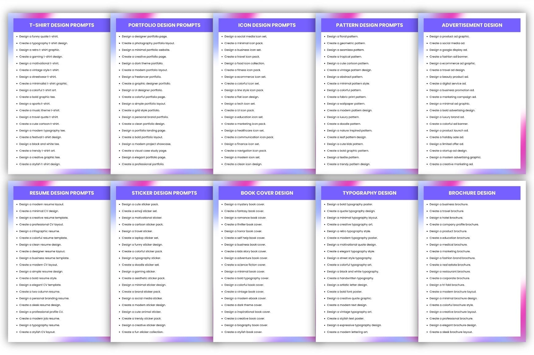 Online Designers Prompts