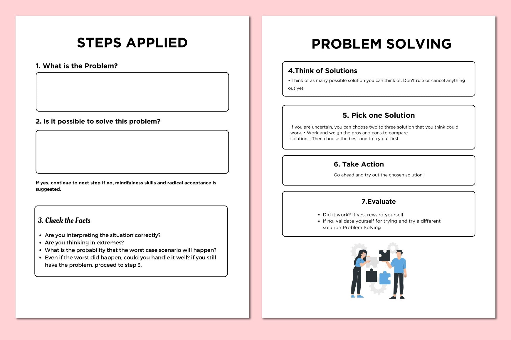 Problem Solving Planner