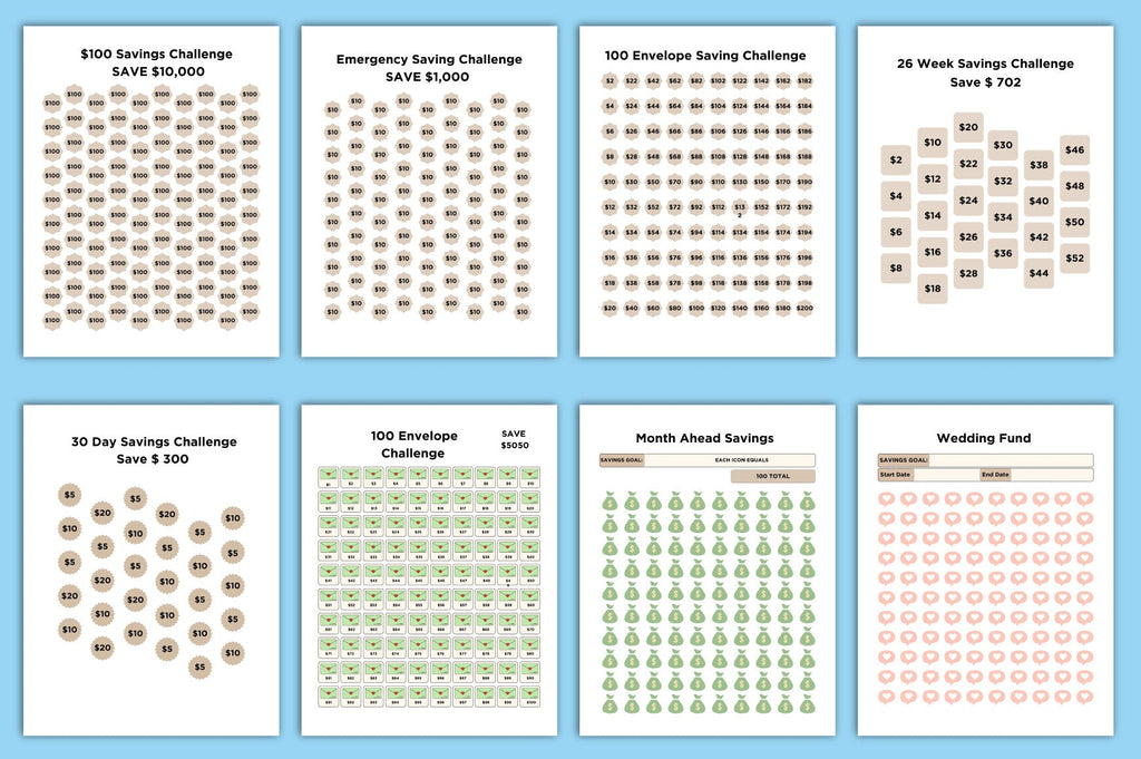 Money Savings Challenge Planner