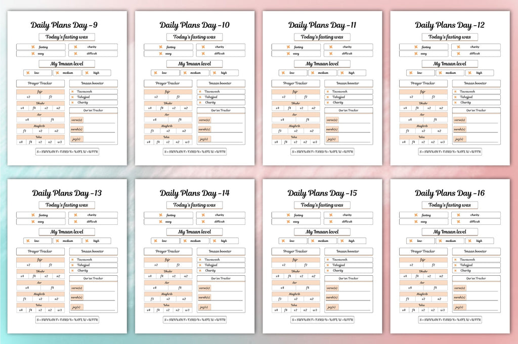 Ramadan Planner