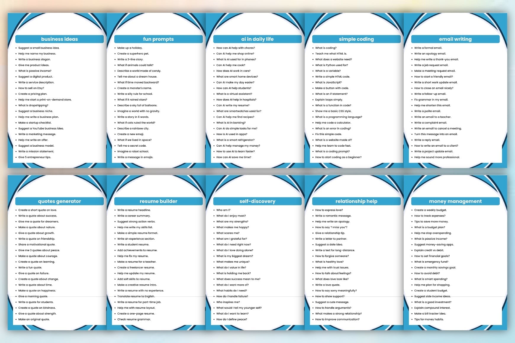 The ChatGPT Guide for Beginners Planner