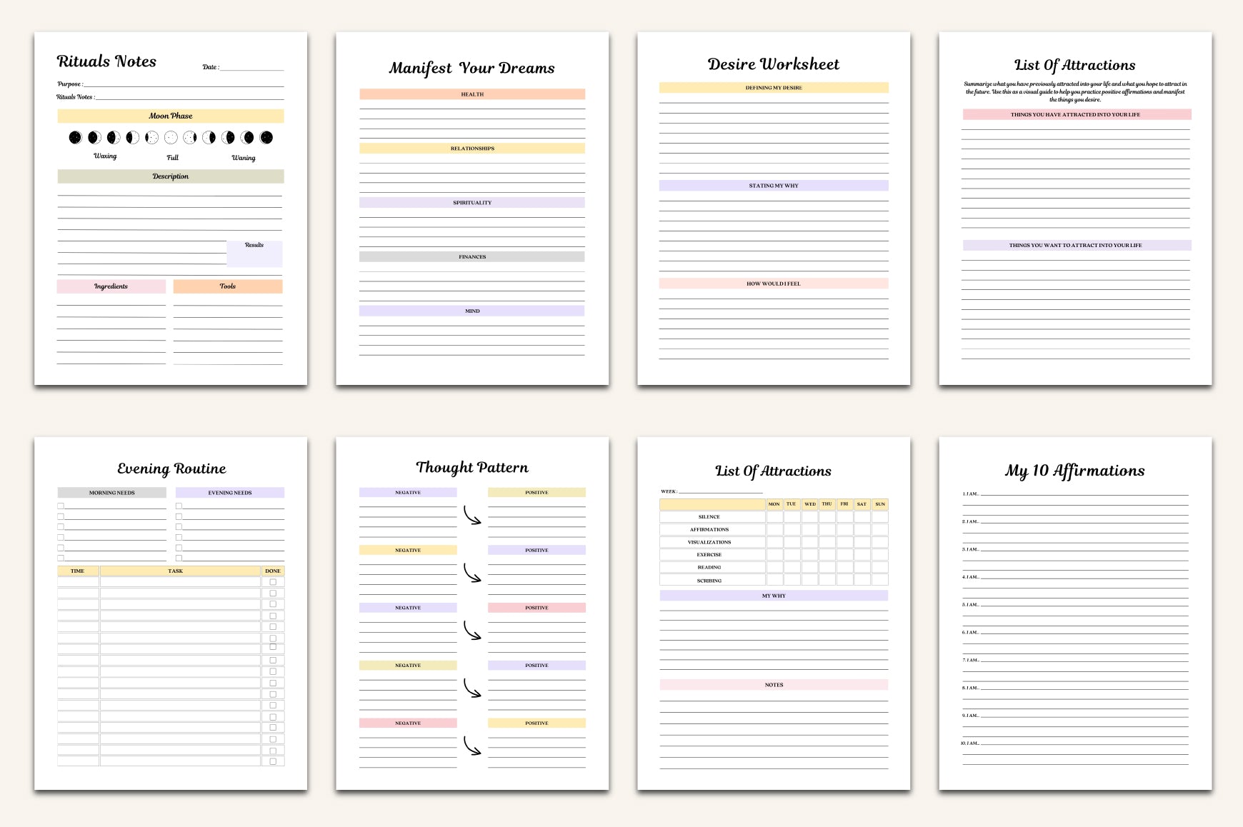 Moon Phases Rituals Journal
