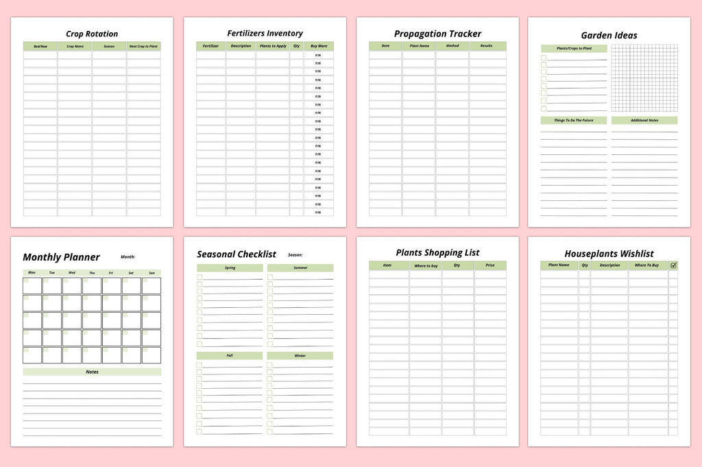 Home Plant Care Planner