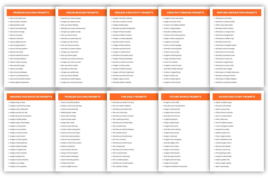 Brilliant Ideas Prompts