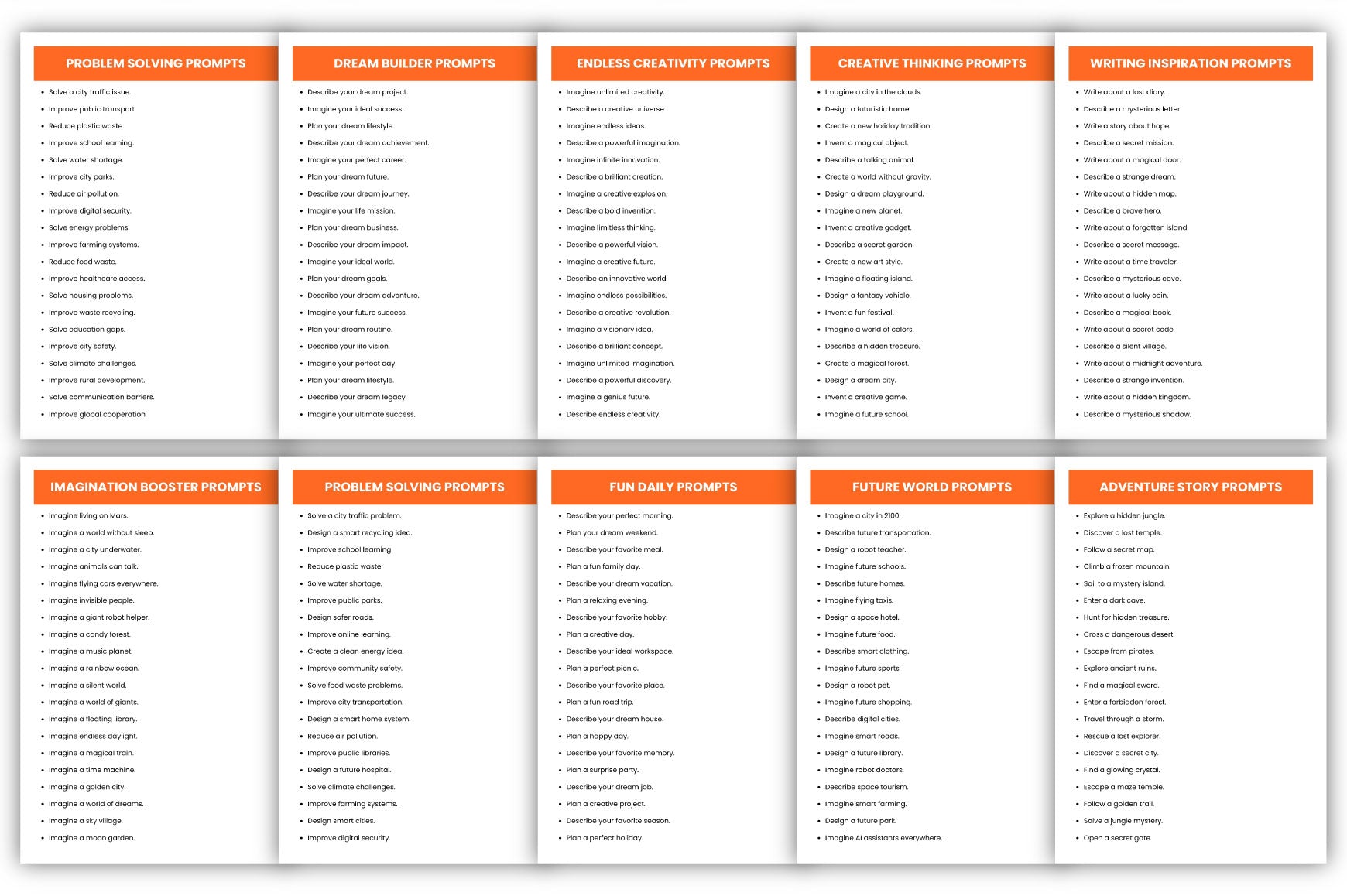 Brilliant Ideas Prompts