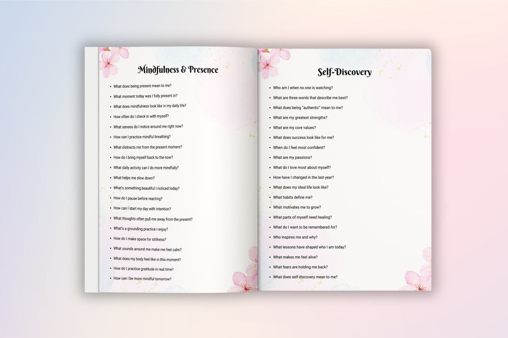 Self Care Prompts for Personal Wellbeing