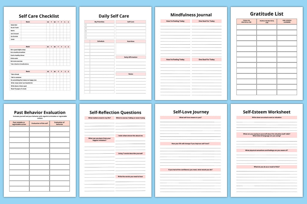 Self Care Gratitude Journal for Women