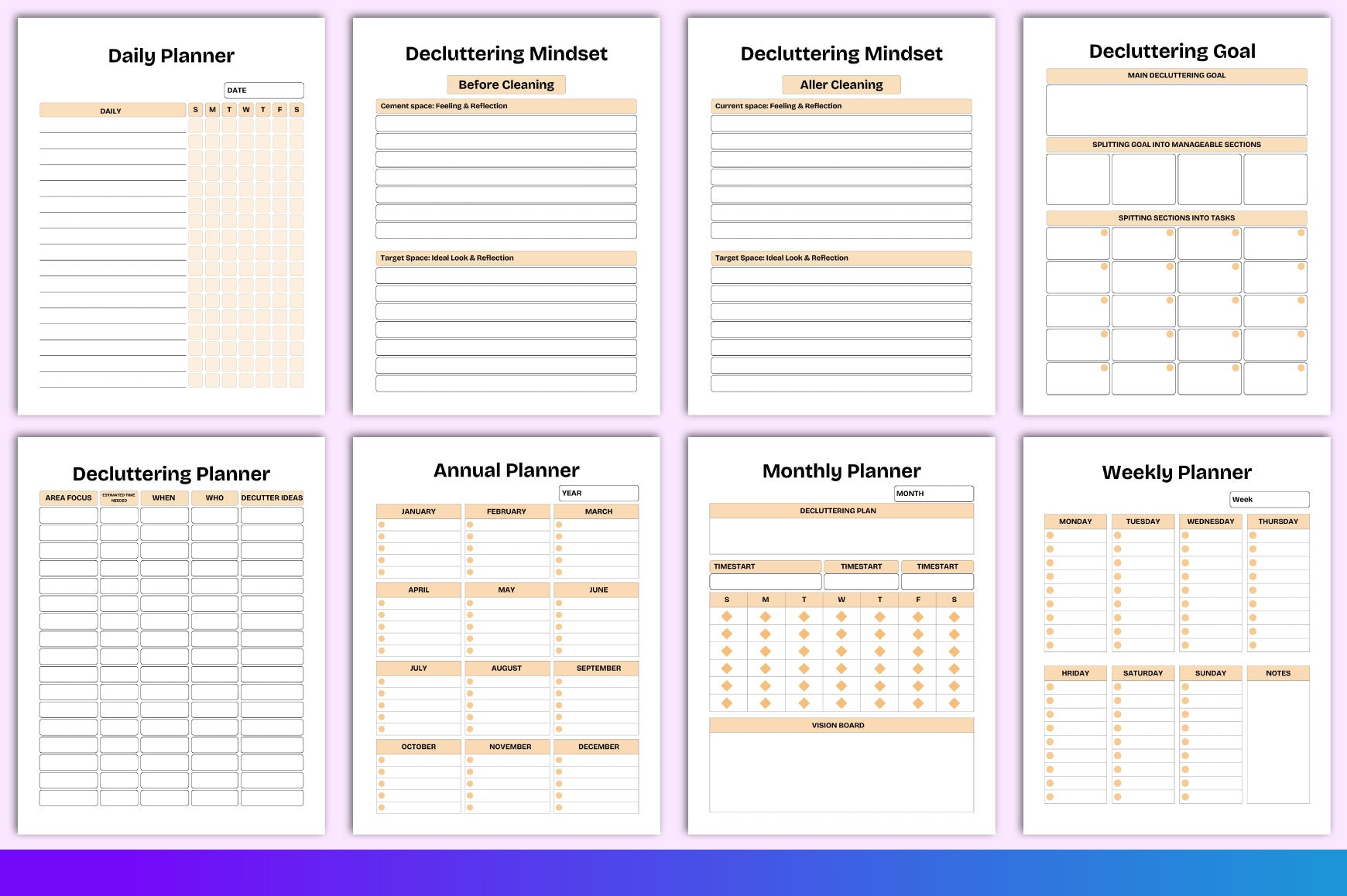 Decluttering Planner Guide