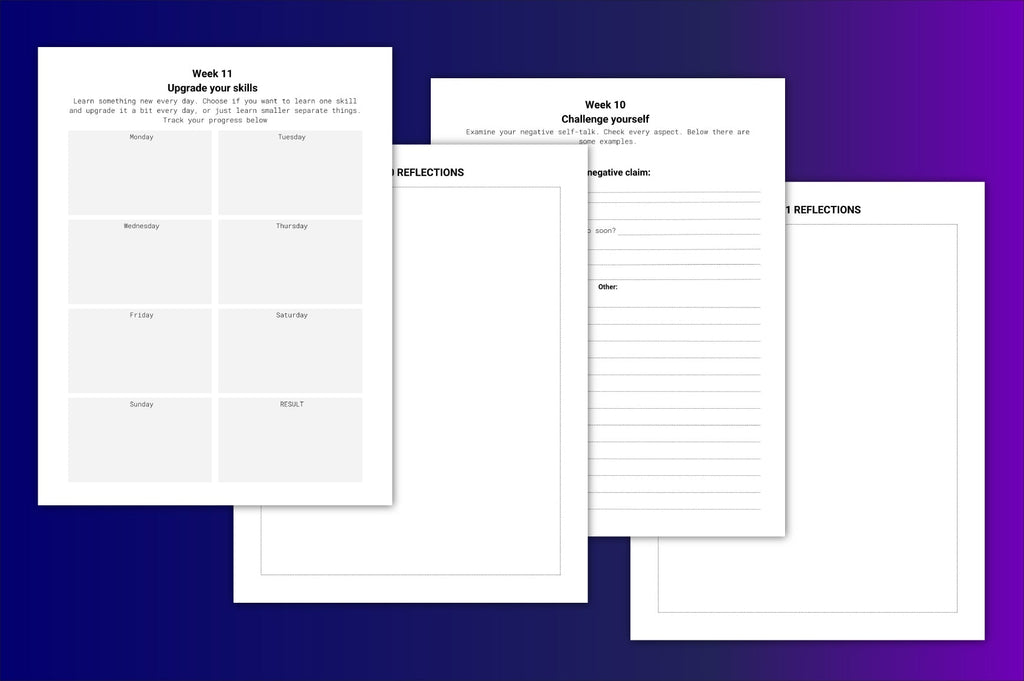 Week Growth Women Mindset Journal