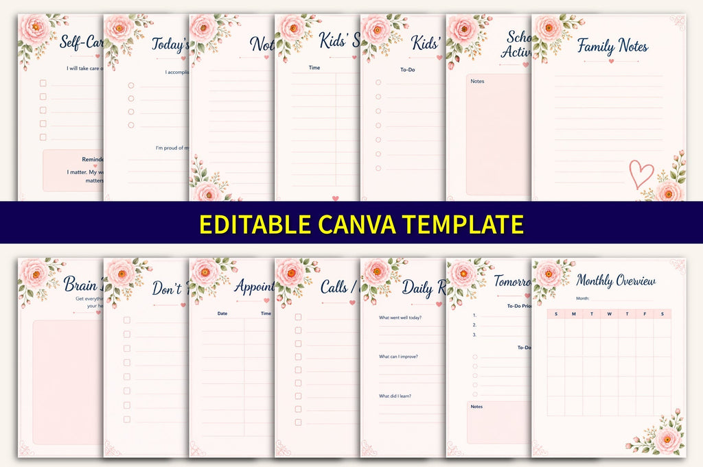 Mom Daily Productivity Planner