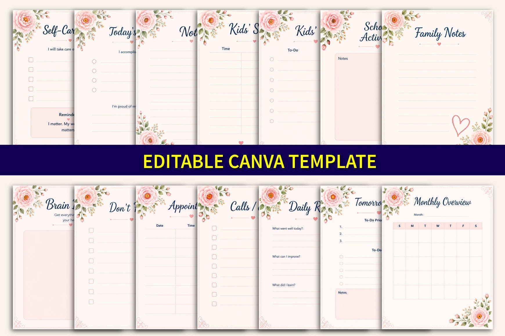 Mom Daily Productivity Planner
