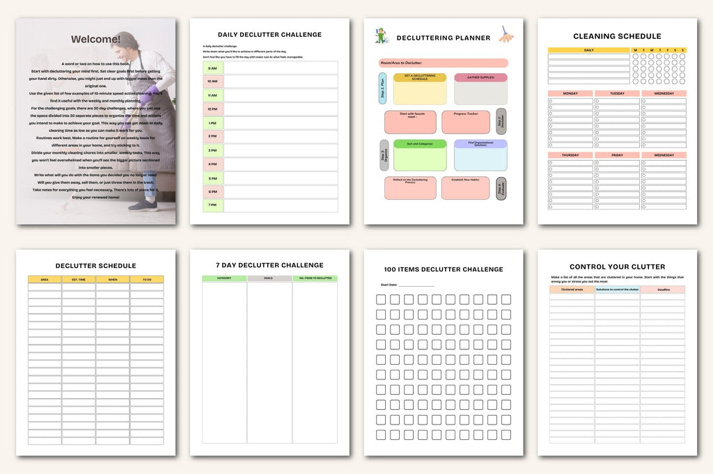 Decluttering Planner