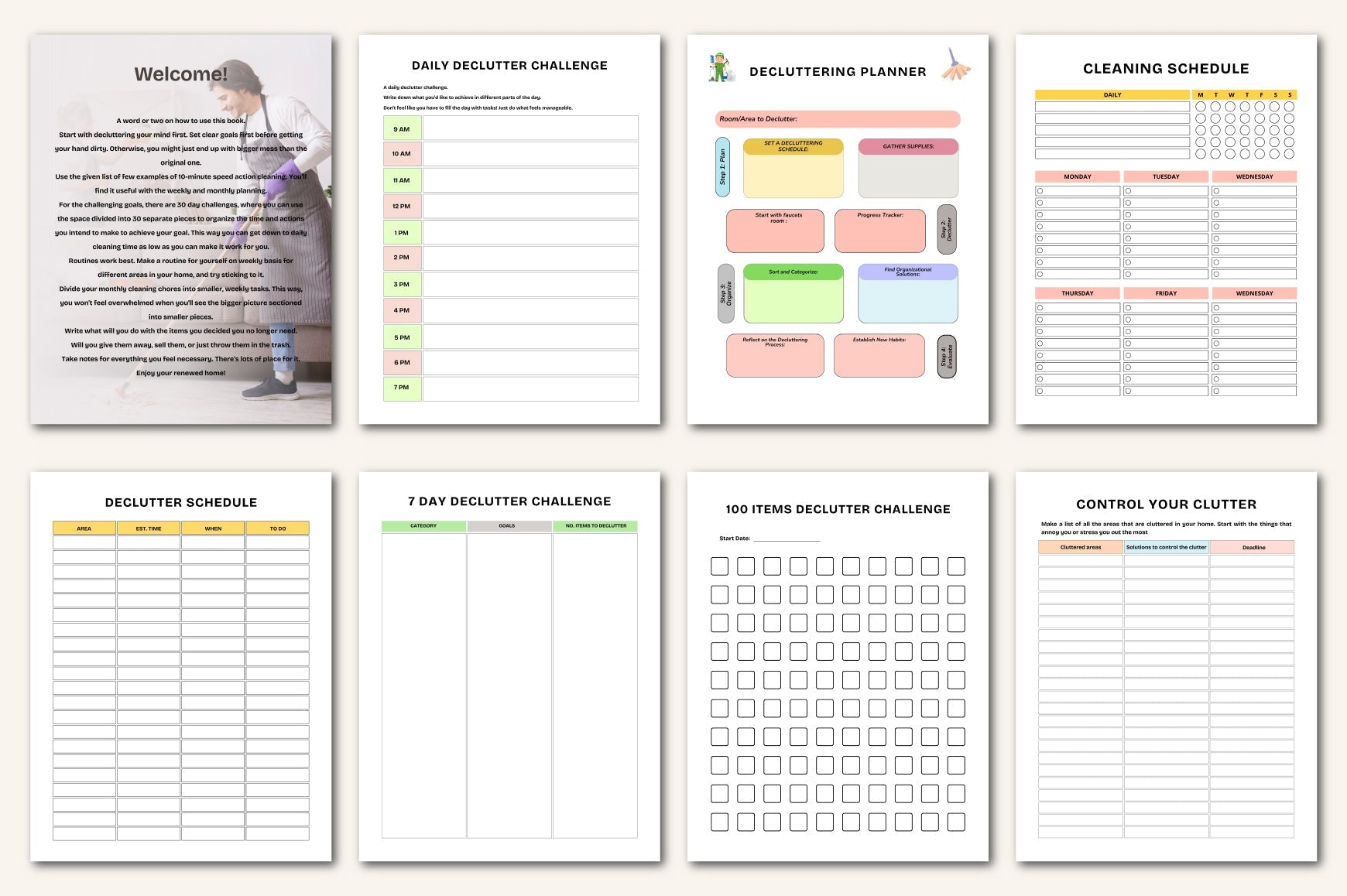 Decluttering Planner