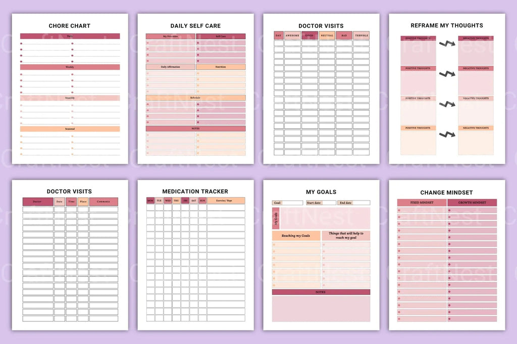 ADHD Printable Planner daily brain dump and organization guide