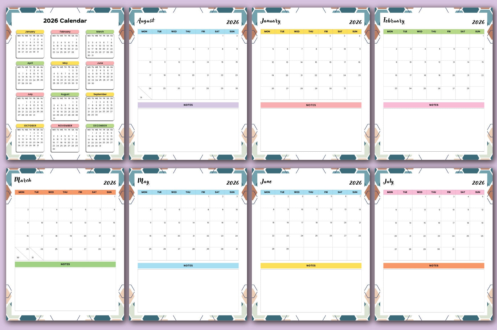 Autism Friendly Planner Goal Tracker