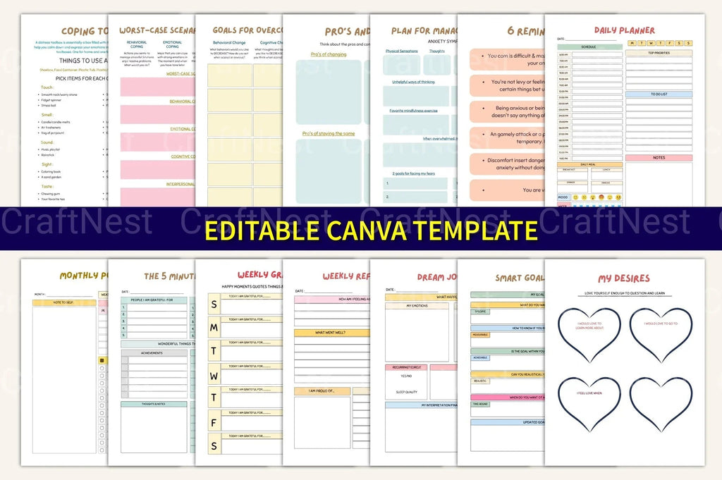 Anxiety and ADHD Management Strategies mindfulness and emotional wellness worksheets